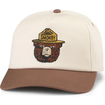 Brun böjd keps snapback Smokey Bear Roscoe från American Needle