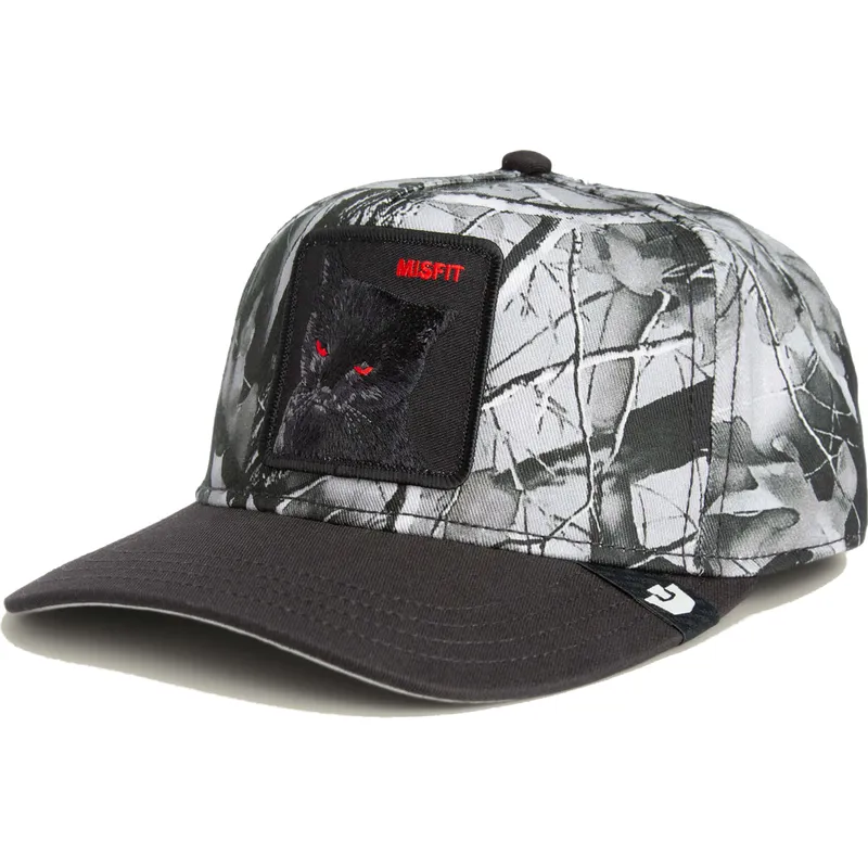 schwarze-snapback-kappe-mit-gebogenem-schirm-gato-misfit-camo-desaturated-camo-the-farm-von-goorin-bros