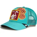 trucker-cap-blau-flamingo-dia-de-pancho-dia-de-los-muertos-the-farm-von-goorin-bros