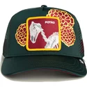 casquette-trucker-verte-cheval-dia-de-potro-dia-de-los-muertos-the-farm-goorin-bros