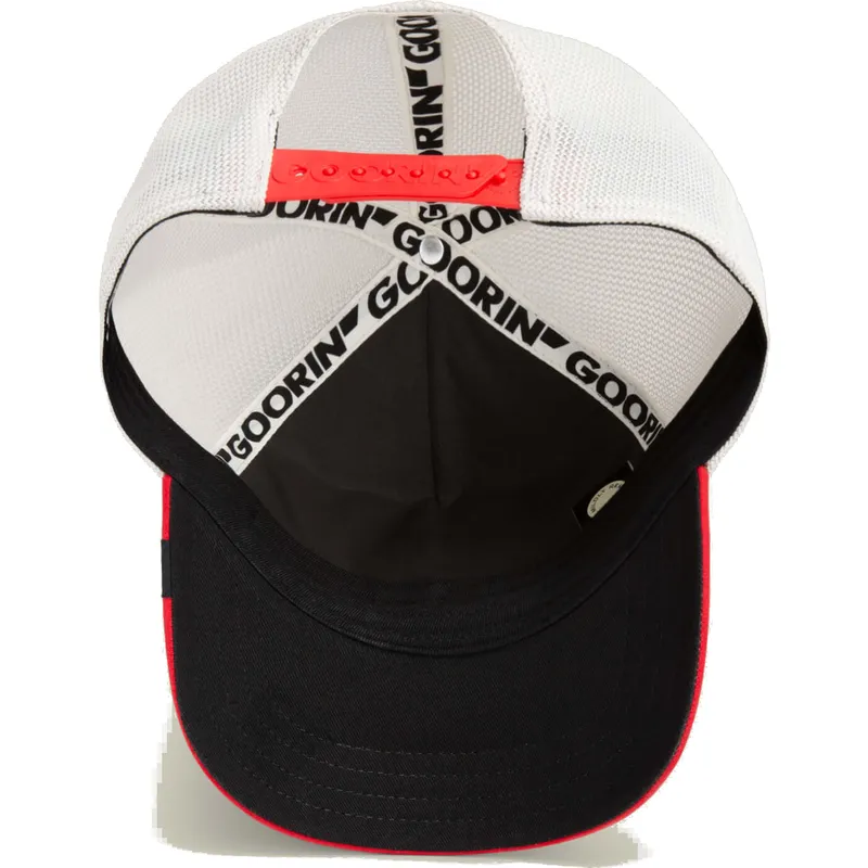 weisse-und-rote-trucker-kappe-mit-vicious-suede-snake-von-the-farm-von-goorin-bros