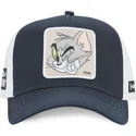 capslab-tom-looney-tunes-morkbla-och-vit-snapback-keps-med-bojd-skarm-tom-taj6