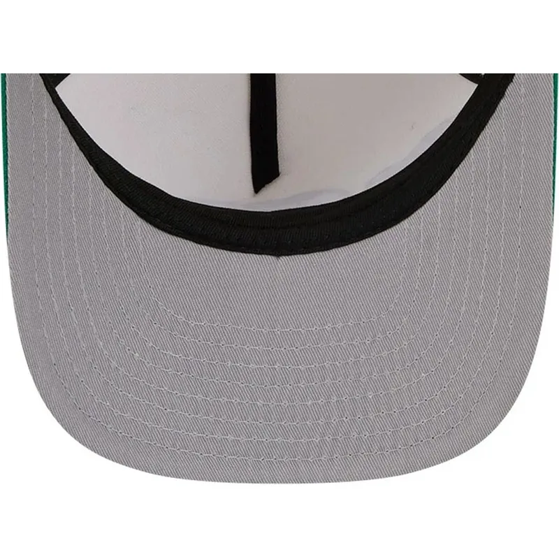 beige-grune-snapback-kappe-9fifty-a-frame-precurved-hardwood-classics-der-boston-celtics-nba-von-new-era