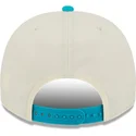 beige-och-bla-bojd-snapback-keps-9fifty-a-frame-precurved-hardwood-classics-charlotte-hornets-nba-fran-new-era
