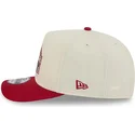 new-era-curved-brim-9fifty-a-frame-precurved-hardwood-classics-denver-nuggets-nba-beige-and-red-snapback-cap