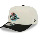 bezowo-czarna-zakrzywiona-czapka-snapback-9fifty-a-frame-precurved-hardwood-classics-detroit-pistons-nba-new-era