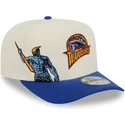 beige-blaue-snapback-kappe-9fifty-a-frame-precurved-hardwood-classics-der-golden-state-warriors-nba-von-new-era