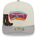 beige-och-gra-bojd-keps-snapback-9fifty-a-frame-precurved-hardwood-classics-san-antonio-spurs-nba-fran-new-era
