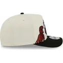 beige-och-svart-snapback-keps-9fifty-a-frame-precurved-hardwood-classics-toronto-raptors-nba-fran-new-era