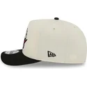 bezowo-czarna-czapka-z-daszkiem-snapback-9fifty-a-frame-precurved-hardwood-classics-toronto-raptors-nba-od-new-era