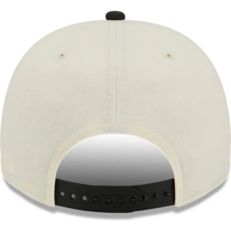 beige-och-svart-bojd-keps-snapback-9fifty-a-frame-precurved-hardwood-classics-fran-vancouver-grizzlies-nba-av-new-era