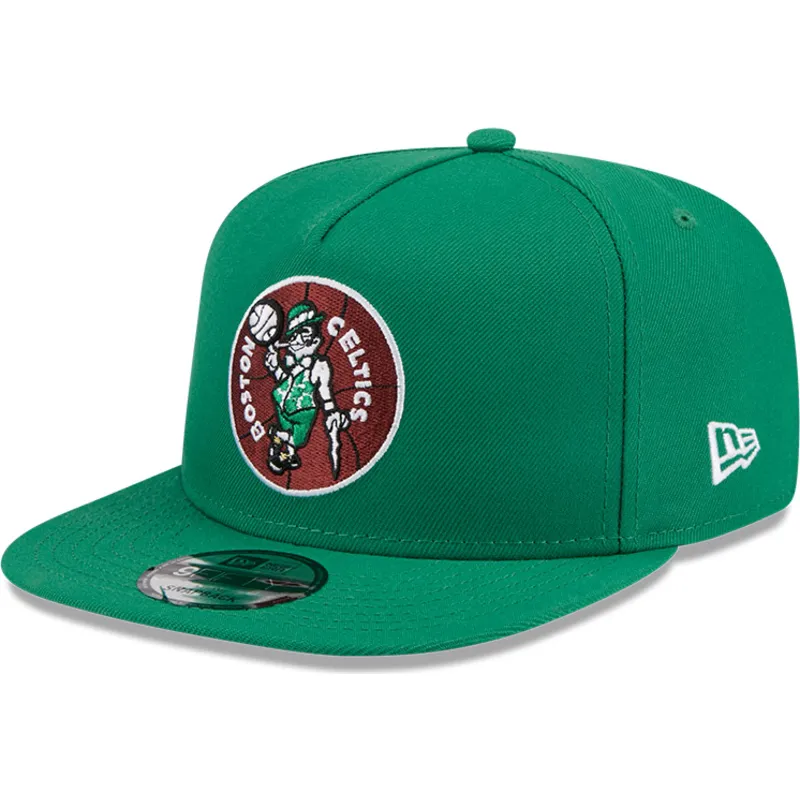 grune-flache-snapback-kappe-9fifty-a-frame-hardwood-classics-der-boston-celtics-nba-von-new-era
