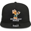 casquette-plate-noire-snapback-9fifty-a-frame-hardwood-classics-milwaukee-bucks-nba-new-era