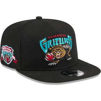 Svart platt snapback-keps 9FIFTY A Frame Hardwood Classics Vancouver Grizzlies NBA från New Era