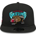 svart-platt-snapback-keps-9fifty-a-frame-hardwood-classics-vancouver-grizzlies-nba-fran-new-era