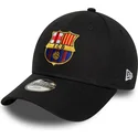 fc-barcelona-laliga-9forty-core-verstellbare-schwarze-kinderkappe-von-new-era