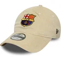 gorra-curva-beige-ajustable-de-fc-barcelona-laliga-9twenty-cord-de-new-era