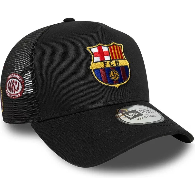casquette-trucker-noire-fc-barcelona-laliga-a-frame-patch-new-era