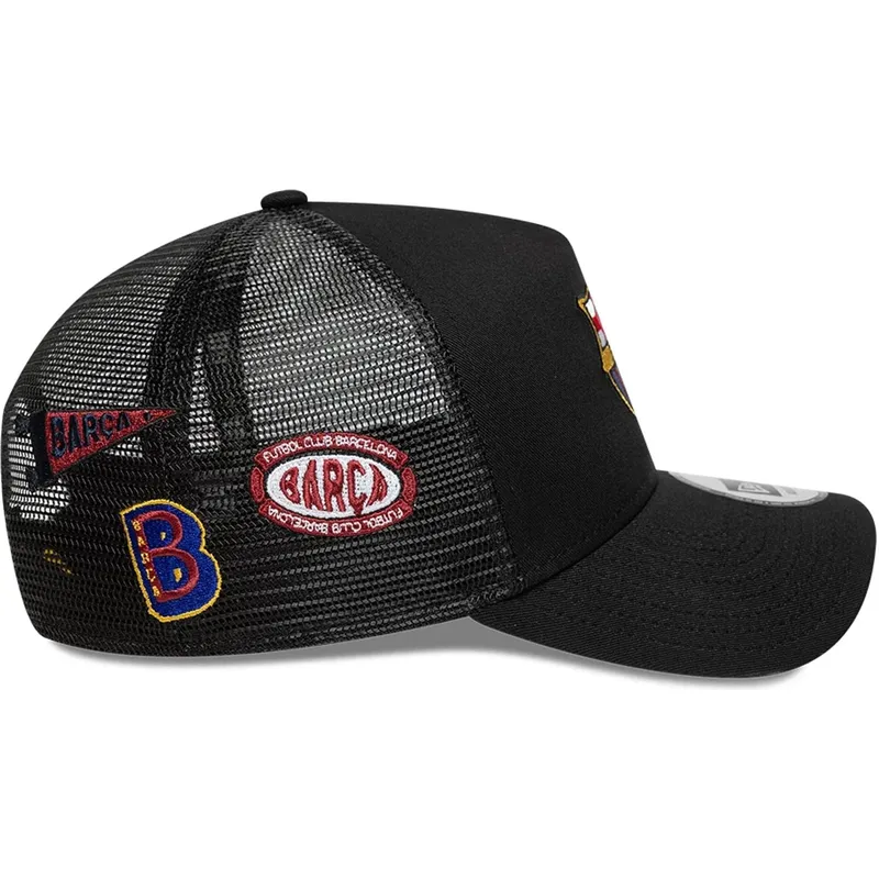 casquette-trucker-noire-fc-barcelona-laliga-a-frame-patch-new-era