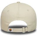 casquette-courbee-beige-ajustable-pour-femme-fc-barcelona-laliga-9twenty-wordmark-new-era