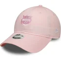 gorra-curva-rosa-ajustable-para-mujer-con-logo-rosa-de-fc-barcelona-laliga-9twenty-de-new-era