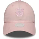 casquette-courbee-rose-ajustable-pour-femme-avec-logo-rose-fc-barcelona-laliga-9twenty-new-era