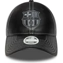 new-era-curved-brim-women-fc-barcelona-laliga-9twenty-pu-leather-black-adjustable-cap