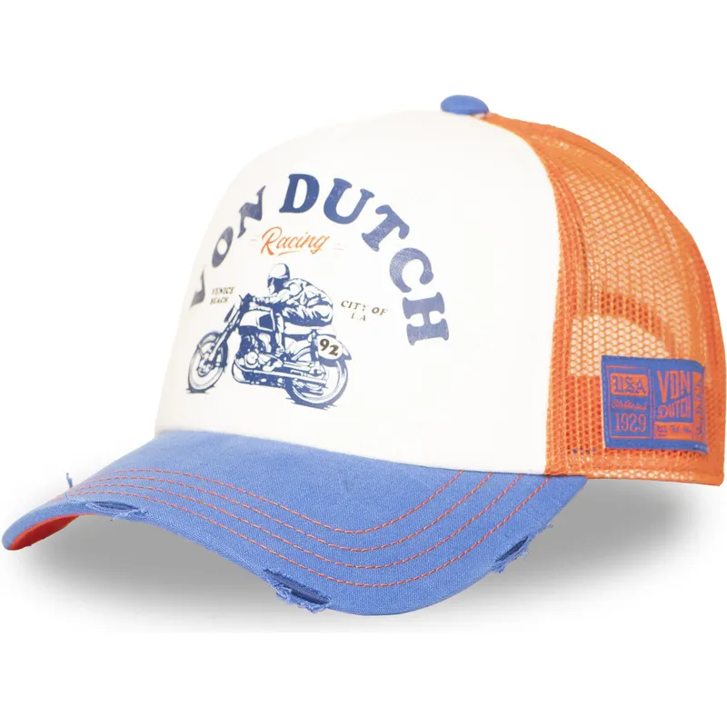 trucker-cap-orange-und-blau-crew34-von-von-dutch