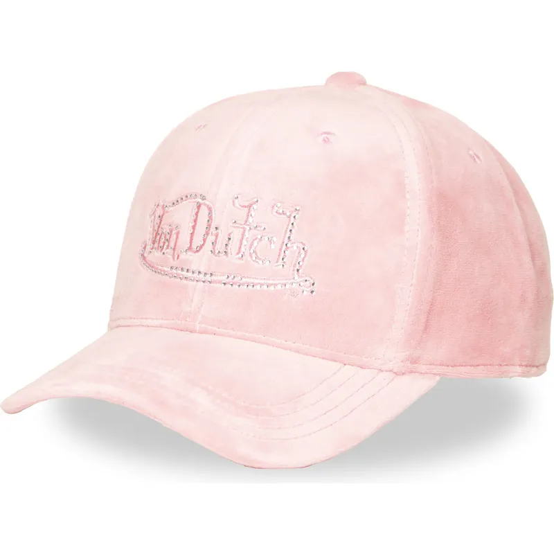 von-dutch-curved-brim-vel-p-cb-pink-adjustable-cap