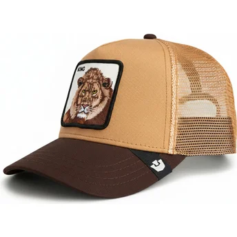 Casquette trucker marron lion King Mane Man The Farm Goorin Bros.