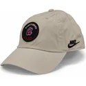 beige-verstellbare-curved-cap-club-unstructured-organic-cotton-der-atlanta-braves-mlb-von-nike