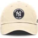 bojd-beige-justerbar-keps-club-unstructured-organic-cotton-new-york-yankees-mlb-fran-nike