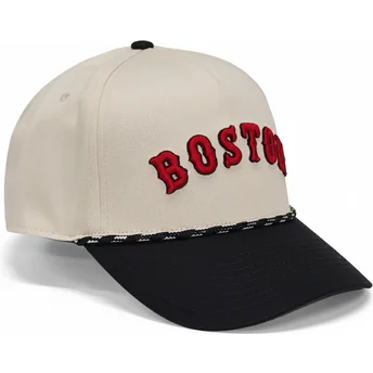 Casquette courbée beige et noire snapback Rise Structured Boston Red Sox MLB Nike