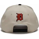 beige-och-svart-bojd-keps-snapback-rise-structured-fran-detroit-tigers-mlb-av-nike
