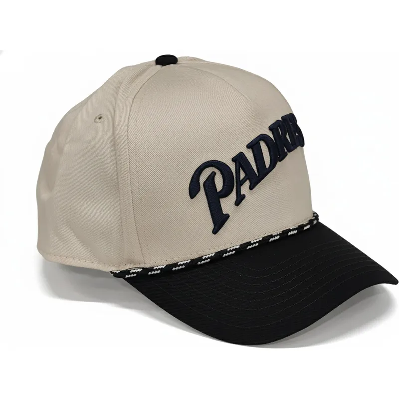 nike-curved-brim-rise-structured-san-diego-padres-mlb-beige-and-black-snapback-cap