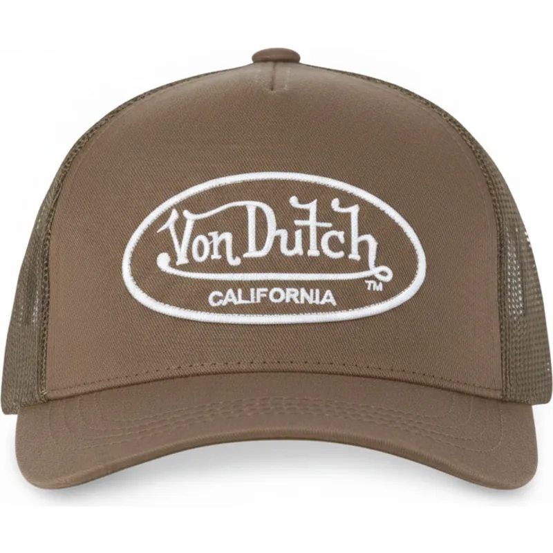 braune-verstellbare-trucker-kappe-lof-b3-von-von-dutch