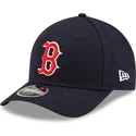 marineblaue-gebogene-snapback-kappe-9forty-m-crown-player-replica-der-boston-red-sox-mlb-von-new-era