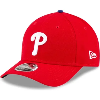New Era Curved Brim 9FORTY M-Crown Player Replica Philadelphia Phillies MLB Red Snapback Cap