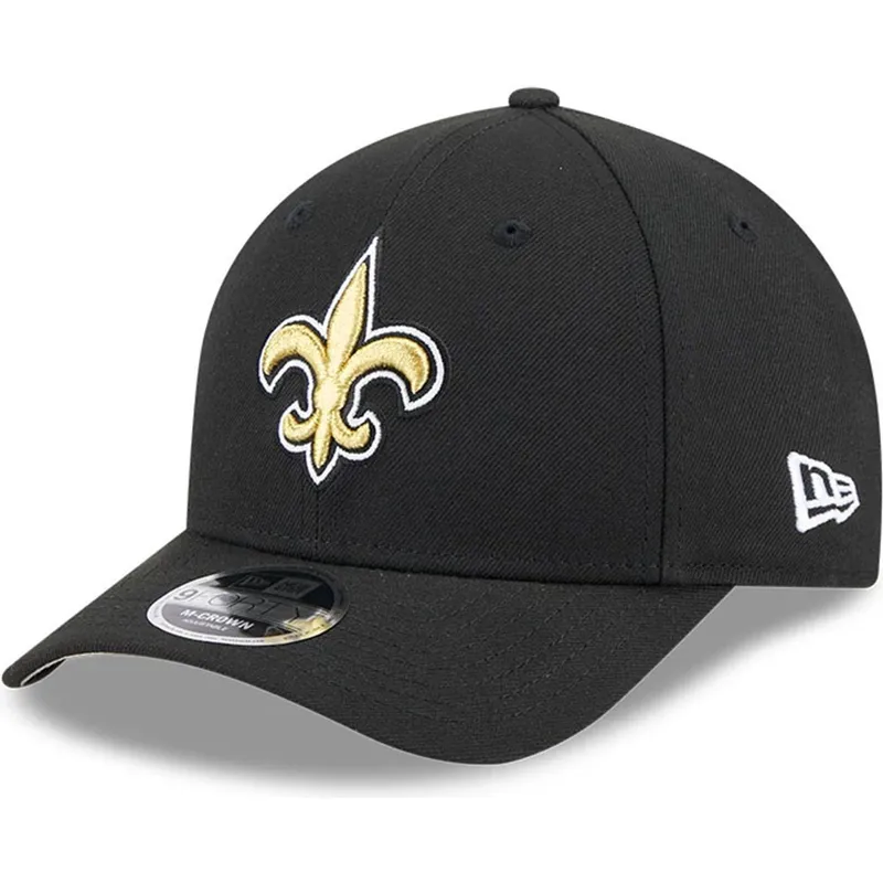 gorra-curva-negra-snapback-9forty-m-crown-team-de-new-orleans-saints-nfl-de-new-era