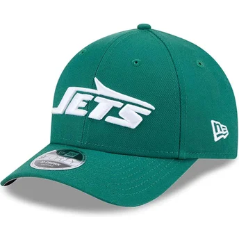 Grüne gebogene Snapback-Kappe 9FORTY M-Crown Team der New York Jets NFL von New Era