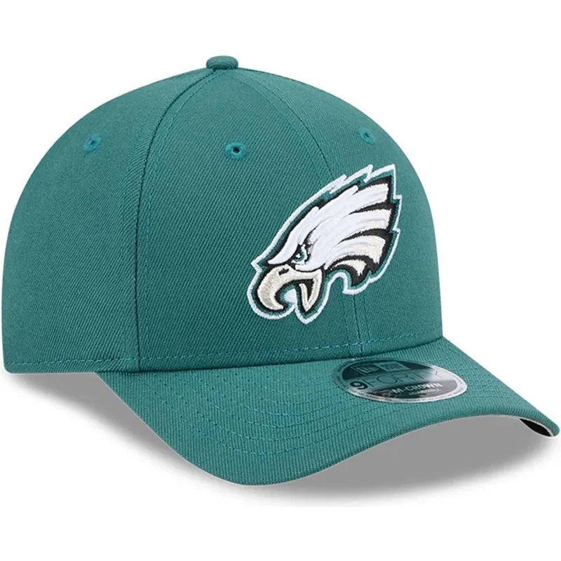 gron-kurvad-keps-snapback-9forty-m-crown-team-philadelphia-eagles-nfl-fran-new-era