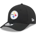 casquette-courbee-noire-snapback-9forty-m-crown-team-pittsburgh-steelers-nfl-new-era