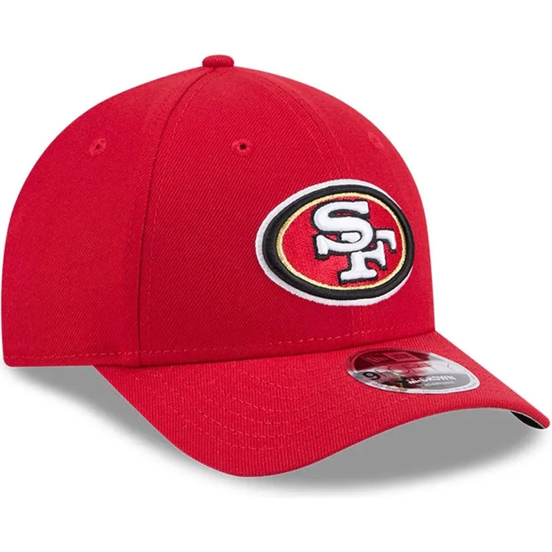 czerwona-zakrzywiona-czapka-snapback-9forty-m-crown-team-san-francisco-49ers-nfl-new-era
