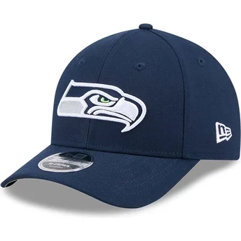 Casquette courbée bleue marine snapback 9FORTY M-Crown Team Seattle Seahawks NFL New Era