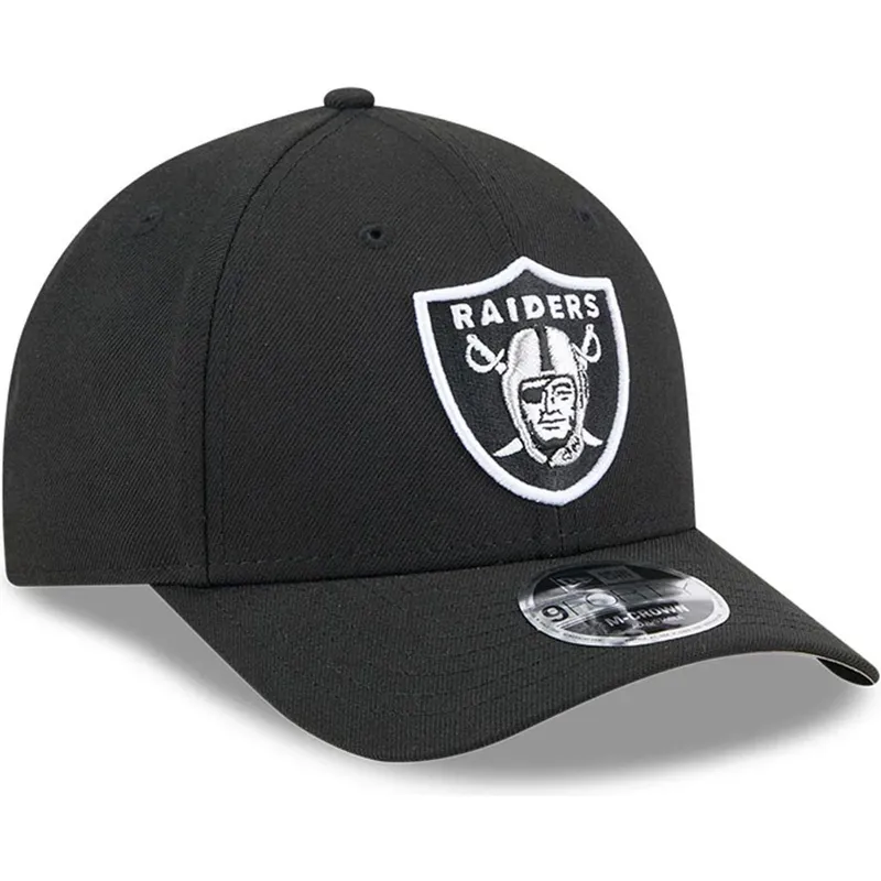casquette-courbee-noire-snapback-9forty-m-crown-team-las-vegas-raiders-nfl-new-era