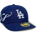 blaue-gebogene-verstellbare-59fifty-low-profile-precurved-est-script-kappe-der-los-angeles-dodgers-mlb-von-new-era