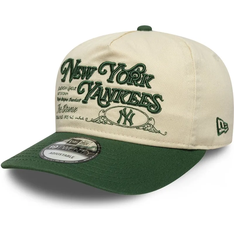 new-era-curved-brim-19twenty-washed-graphic-new-york-yankees-mlb-beige-and-green-adjustable-cap