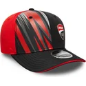 casquette-courbee-noire-et-rouge-snapback-9seventy-stretch-snap-print-ducati-motor-motogp-new-era