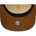 bojd-beige-och-brun-justerbar-keps-9fifty-a-frame-suede-visor-los-angeles-dodgers-mlb-fran-new-era