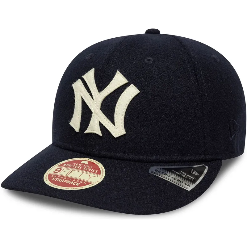 granatowa-zakrzywiona-czapka-regulowana-9fifty-retro-crown-heritage-series-new-york-yankees-mlb-new-era